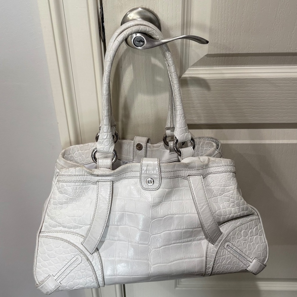 Celine White Woman's Satchel Bag